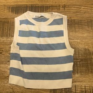 Crop top tank, striped